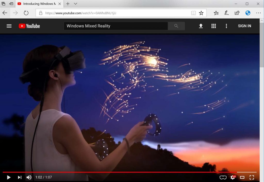 Watch immersive videos on the web