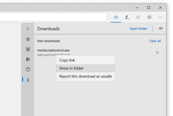 Do more from the “Downloads” pane