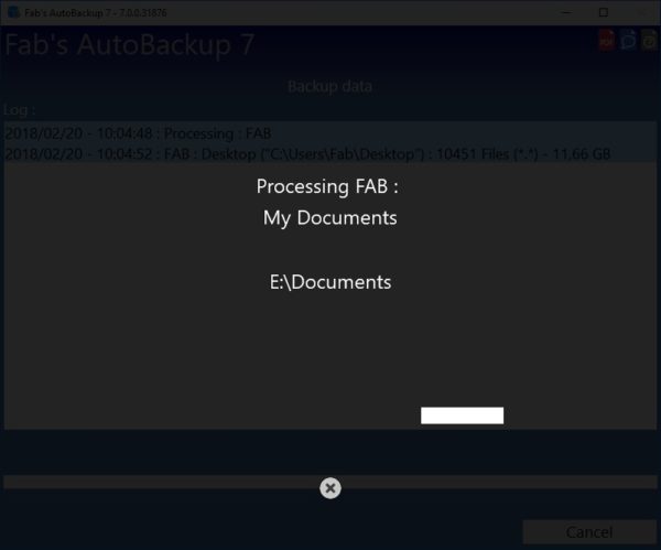 How to backup using Fabs Backup Pro